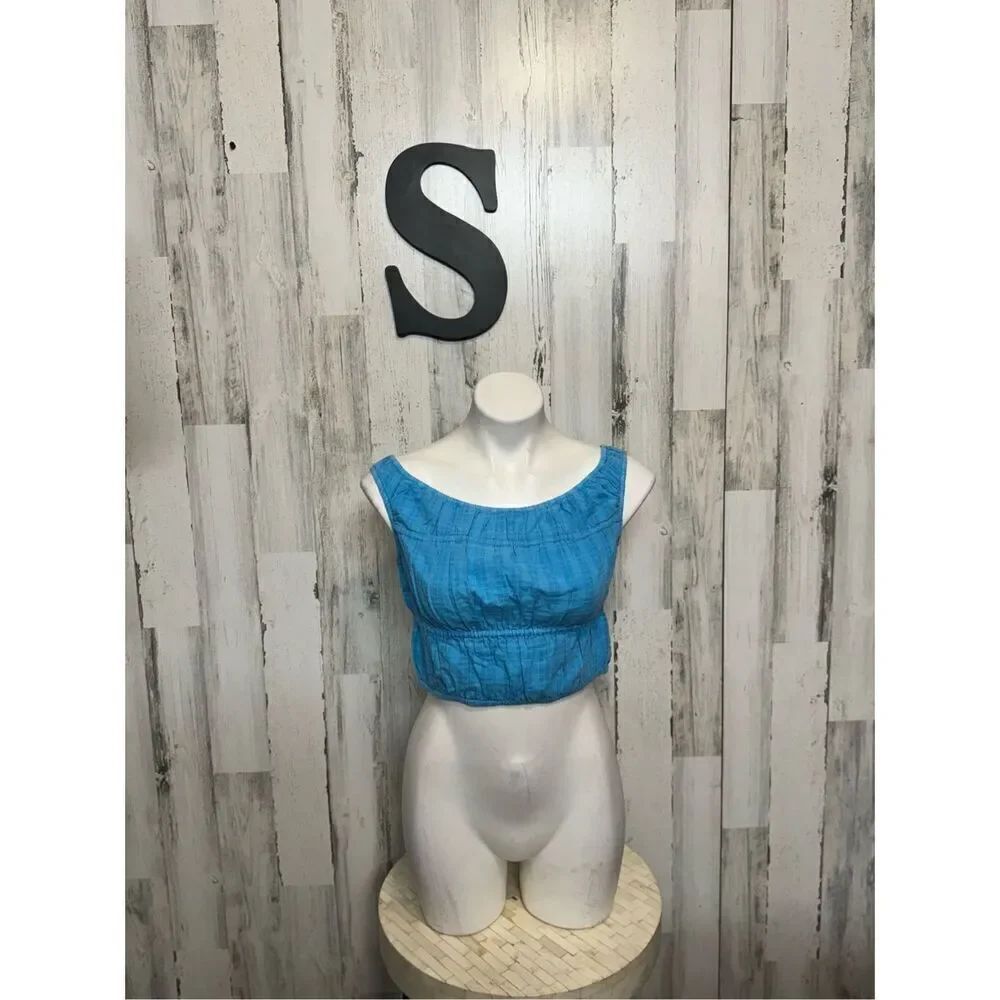 American Eagle blue blouse size small